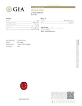Natural Reddish-Orange Sapphire – Certified by GIA | 6.11 Carats | Report No. 2487857065